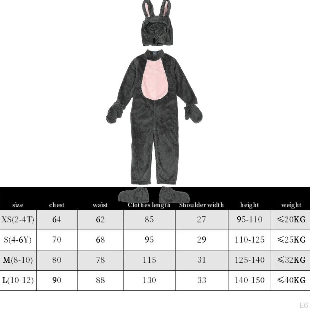 Костюм кролика на Хэллоуин, костюм для косплея, животное для тематической вечеринки, ребенок