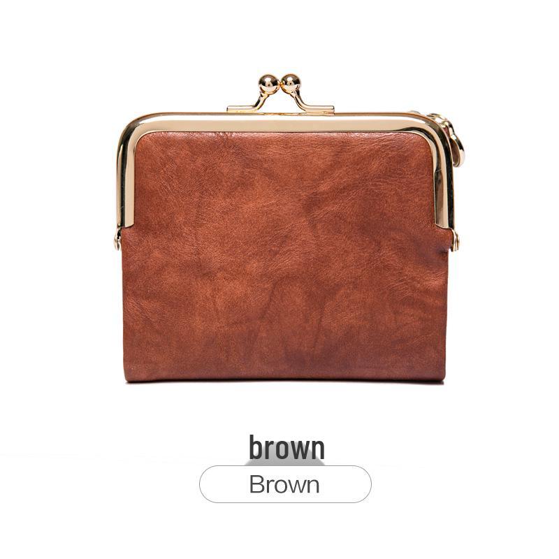 Женский ретро мини складной кошелек и монетница 2023