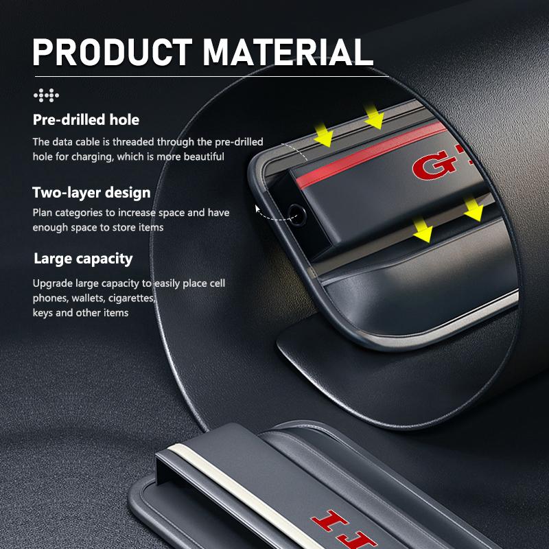 VFHJQ1 For Volkswagen VW Car Seat Gap Storage Box Vehicle Seat Crevice Filler Organizer Jetta Golf4 5 6 Beetle CC B5 B6 B7 EOS GTI MK2