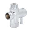3 Way G1 2 Shower Diverter Valve Copper Shower Arm Diverter Valve for Hand Held Showerhead Electroplate