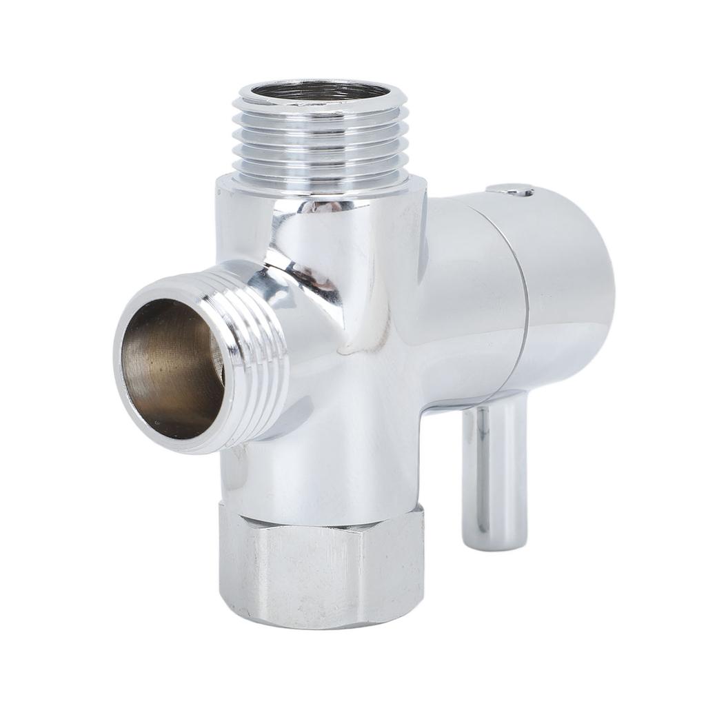 3 Way G1 2 Shower Diverter Valve Copper Shower Arm Diverter Valve for Hand Held Showerhead Electroplate