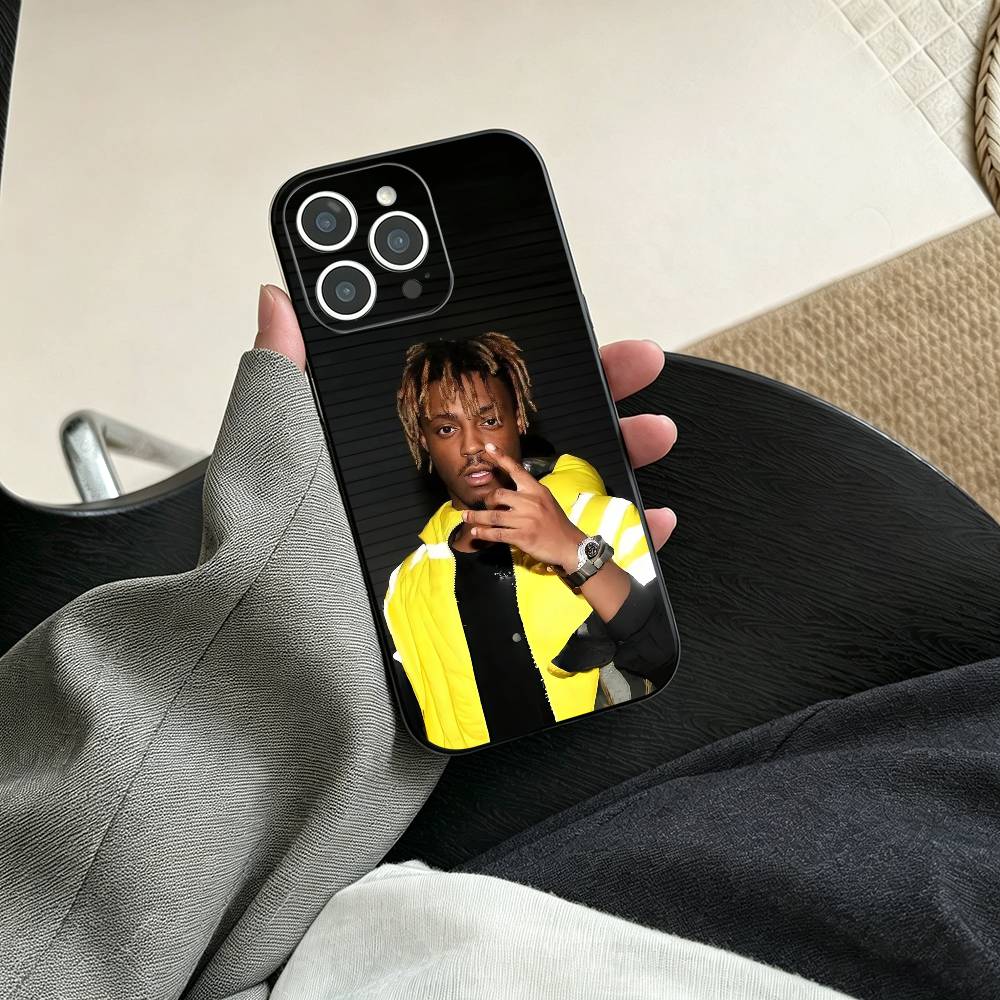 Чехол для телефона рэпера 999 J-Juice W-WRLD для iPhone 17, 16, 15, 14, 13, 12, 11 Plus, Pro Max, Других Мягкая Черная Крышка