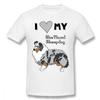 Футболка «Я люблю свою шетландскую овчарку» для унисекс Хлопковые футболки унисекс больших размеров Уличная одежда