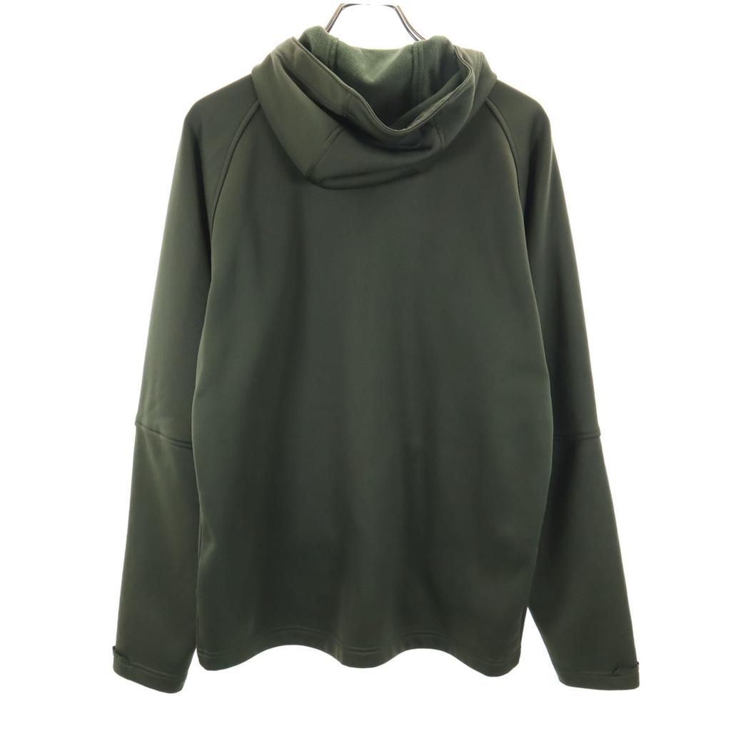 Burton Long Sleeve Zip Hoodie S Khaki Back Fleece Men's Used