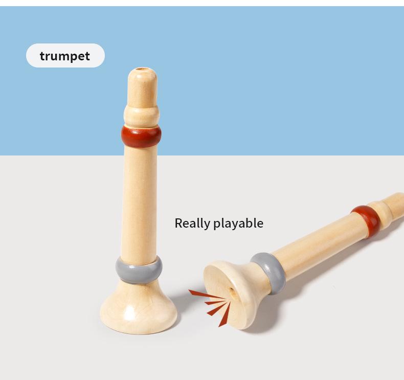 Орф 5-предметный детский музыкальный набор: Деревянный ксилофон, музыка ветра и успокаивающие инструменты для раннего образования.