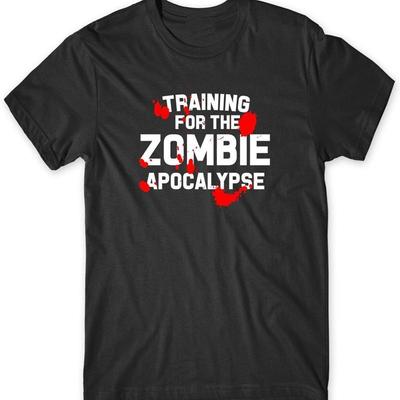 Training For The Zombie Apocolypse Unisexs Funny Unisex Tshirt