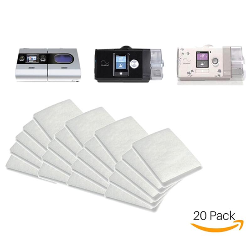 20 шт. Портативные сменные фильтры для Resmed Airsense General S9/S10 Cpap одноразовые универсальные