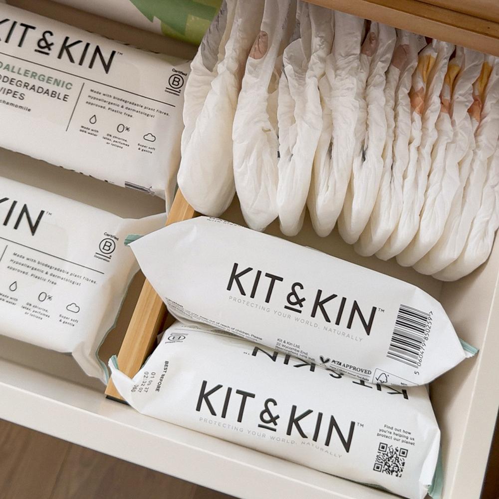 Chusteczki Nawilżane 60 Sztuk Dla Dzieci Bezzapachowe Kit&Kin
