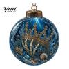 Unique Sea Life Christmas Presents Ocean Ball Ornament, Clear Acrylic Light-Up Creative Tree Accents Hanging Decoration for Xmas Tree, Holiday