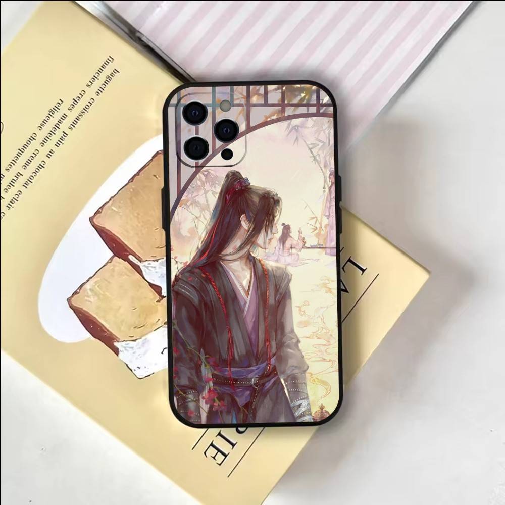 Чехол для телефона Mo Dao Zu Shi для iPhone 17,16,15,14,13,12,11 Plus,Pro Max, Мягкий силиконовый черный чехол