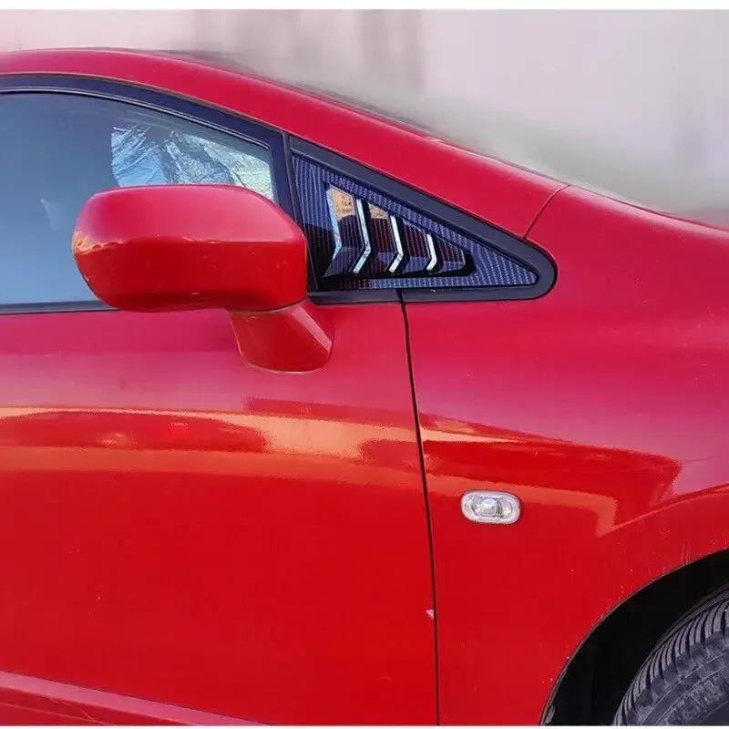 Для Honda Civic Седан 8-го поколения 2006-2010 АБС-пластик Накладка-жалюзи на переднее боковое стекло Накладка на боковой воздухозаборник Автомобильные клейкие аксессуары