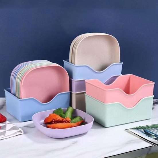 10шт. Тарелка для плевка костей с подставкой, пластиковый поднос для закусок и конфет