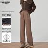 Women's High-Waist Wide-Leg Drape Suit Pants