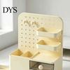 DIY Desktop Storage System Perforated Board Rack Mount Shelf for Office Multifunctional Bookend Organizer Supplies Stationery Book, Multi-Functional