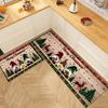 Christmas Gnome Kitchen Floor Mat Home Entrance Doormat Decor Hallway Balcony Rug Living Room Carpet Bathroom Anti-slip Foot Pad