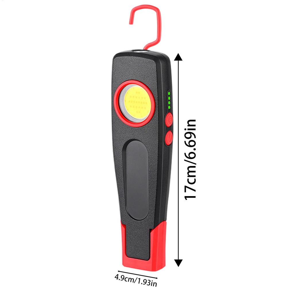 Portable Work Light Portable Rechargeable Work Light Foldable Lamp Magnetic Cordless Flashlight For Outdoor Camping Automotive