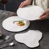 Frosted Ceramic Dining Plate Western Style Steak Plate Fruit Dish Salad Bowl Sushi Plates Dessert Plates Dim Sum Dish Snack Tray