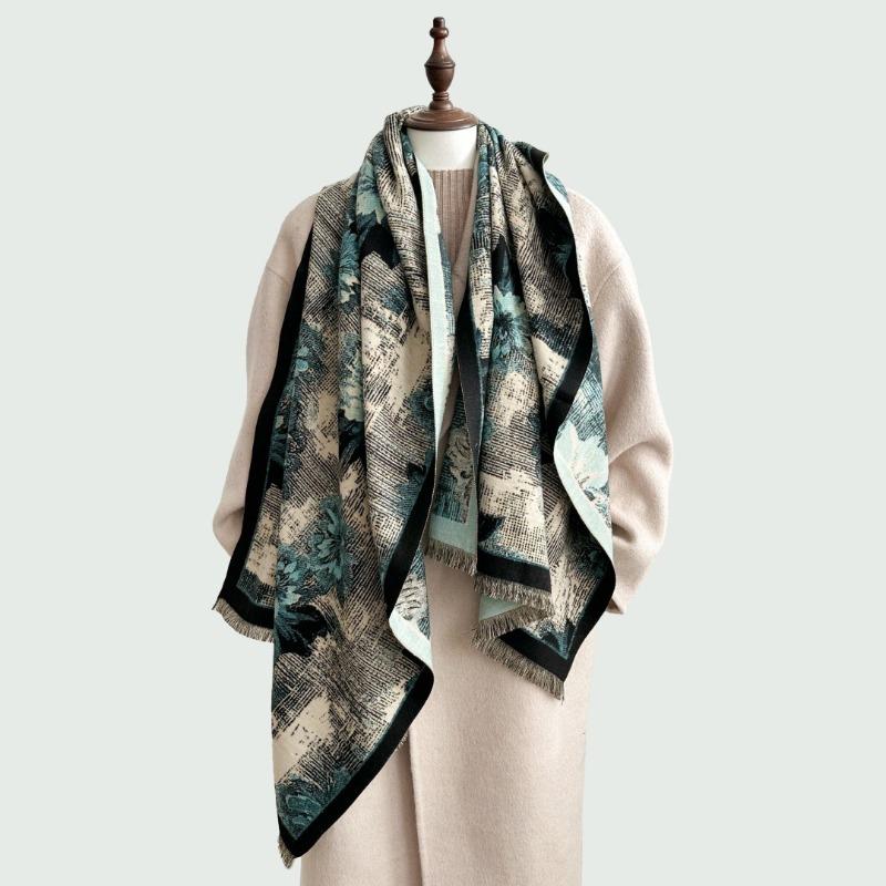 Шарф женский новая мода двусторонний универсальный шарф из искусственного кашемира Синьцзян Тибет путешествия высококачественная теплая шаль