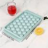 Новый круглый лоток для льда с крышкой Ice Ball Creative Homemade Ice Compartment Модель Ice Cube 33 Compartment Ice Ball Box Ice Cream