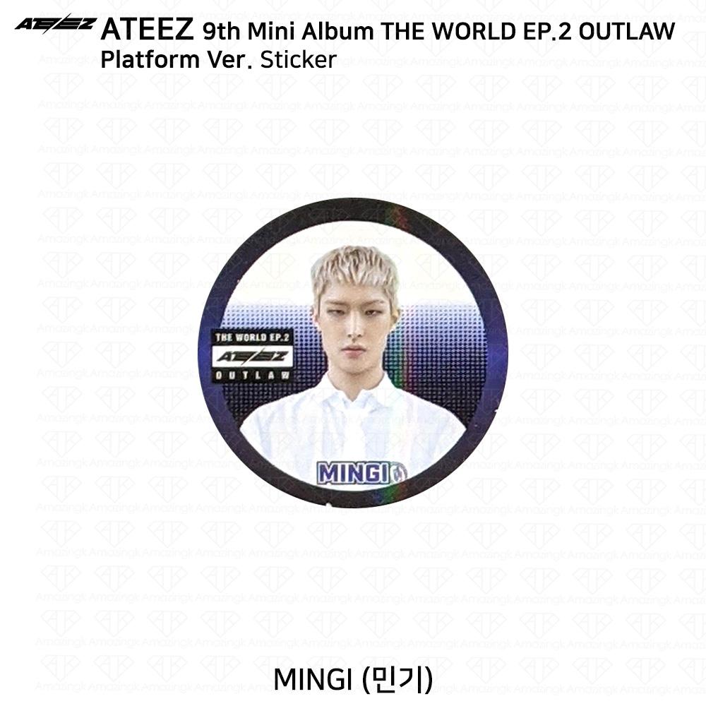 ATEEZ 9-й мини-альбом THE WORLD EP.2 OUTLAW Platform Ver QR Фотокарточка Изображение карты