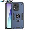 KEYSION Противоударный бронированный чехол для HONOR 400 Lite 5G Мягкий силикон+ПК Металлическое кольцо-подставка Задняя крышка телефона для Huawei Honor 400 Lite