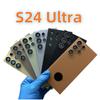 Для Samsung Galaxy S24 Ultra S24U 5G Сменное заднее стекло, крышка задней двери аккумулятора с клеем для объектива камеры