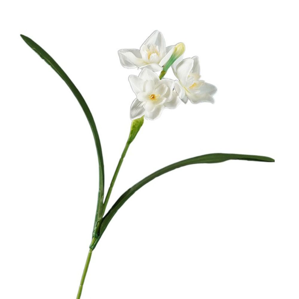 Искусственные цветы нарцисса Real Touch, искусственный букет из шелковых цветов, украшение для дома