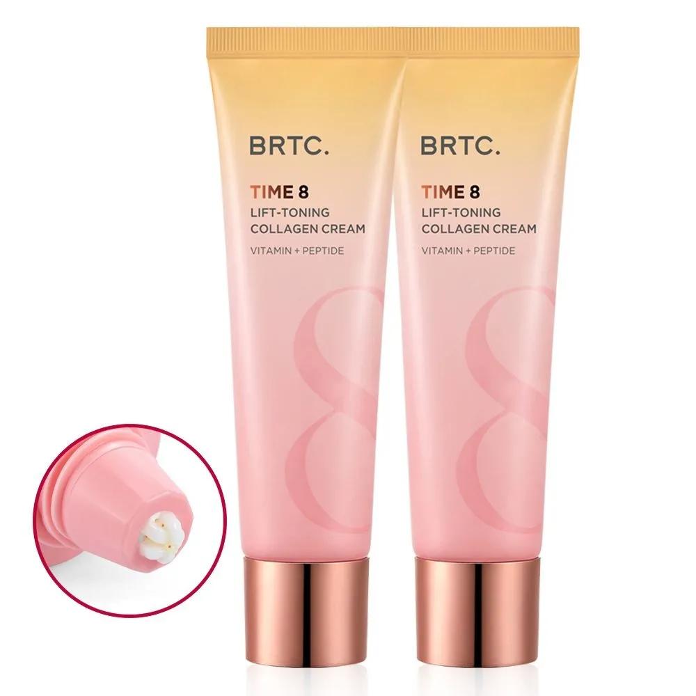 BRTC Time 8 Лифтинг-тоник с коллагеном 80 мл x 2 / Двухфункциональный двойной витаминный коллагеновый крем