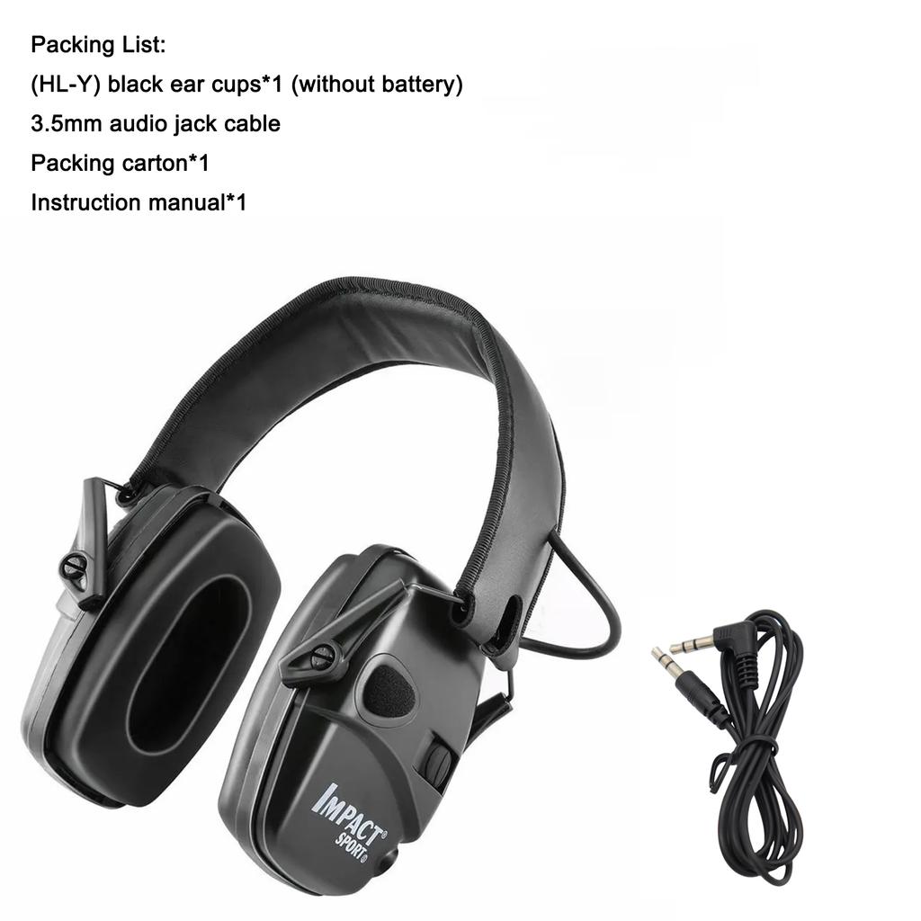 Professional Electronic Earmuffs NRR 23dB - Smart Noise Reduction & Sound Amplification Up To 82dB for Shooting/Hunting