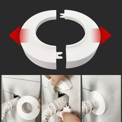 Хромированная крышка сливной трубы ABS Аксессуары для труб Настенный фланец Аксессуары для кухни и ванной комнаты Кухня