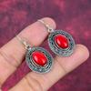Серьги ручной работы из красного коралла с драгоценными камнями, серьги из цельного серебра 925 пробы, антикварные ювелирные изделия, для подарка на помолвку