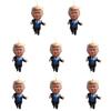 Патриотический Дональд Трамп 2024 Рождественский Орнамент Акриловый Мультяшный Трамп Подвеска (F)