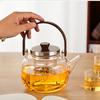 Heat-Resistant Glass Teapot with Handle