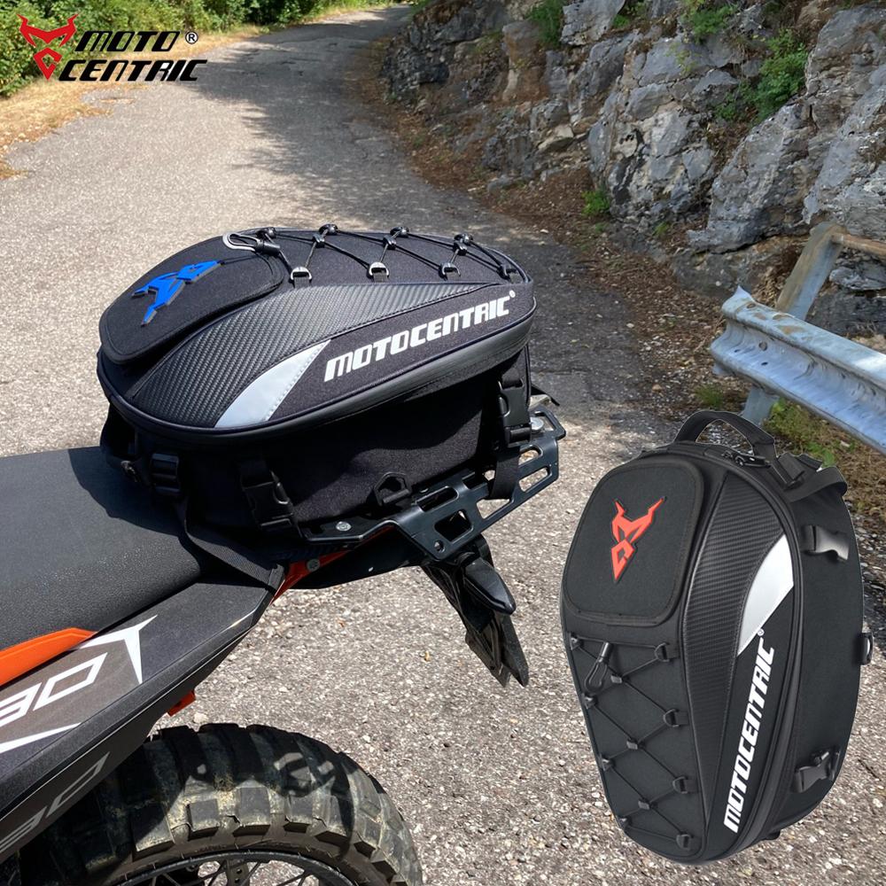 Водонепроницаемая мотоциклетная сумка на хвост MOTOCENTRIC Многофункциональная Прочная сумка на заднее сиденье 37 л Большая вместимость Рюкзак для шлема мотоциклиста