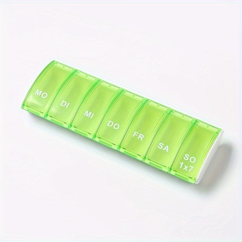 1 шт. Портативный семисекционный контейнер для лекарств на одну неделю, для хранения, дорожная упаковка, коробка для хранения таблеток