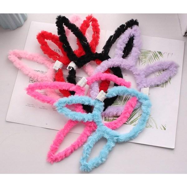 Gel Luna 3-stage Light Control LED Fluffy Rabbit Ears Mink Fur Fur Light Headband LG-15