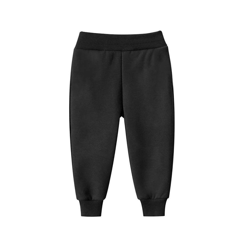 Winter Boys And Girls  Solid Color Sports Pants Long Pants