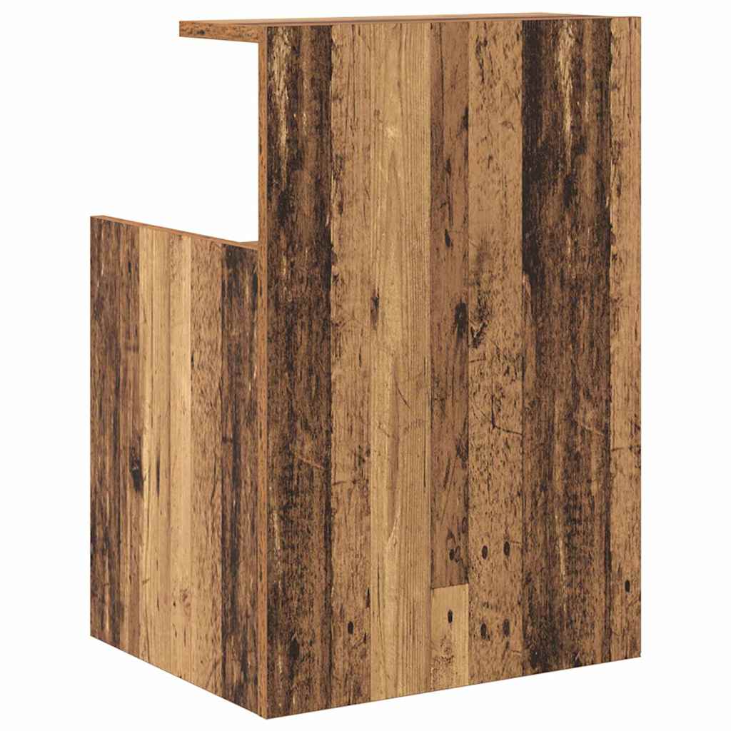 Nightstand 2 pcs Reclaimed Wood Look 40 x 35 x 60 cm Engineered Wood