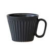 Wired Beans Kasama Ware Shinogi Black for a Lifetime Companion Mug, 240ml, Matte,