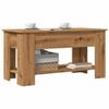 VidaXL Coffee Table Artisan Oak 101x49x52 Cm Engineered Wood, Coffee Table with Lift-up Top, End Table, Table 856927