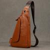 Повседневная Модная Мужская Сумка на Плечо Сумка-Рюкзак Crossbody из Натуральной Кожи Сумка Мужская Наплечная Сумка для Улицы Ручной Работы Мужская Нагрудная Сумка