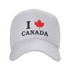 Персонализированная бейсболка 'Я люблю Канаду' с символикой гордости, защита от солнца, мужская, женская, регулируемая, с канадским флагом, кепка для папы, осенняя