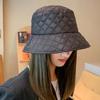Для Девочек Для Женщин Пух Хлопок Ромбовидная Сетка Рыбацкая Шапка Панама Шляпа Корейский Стиль