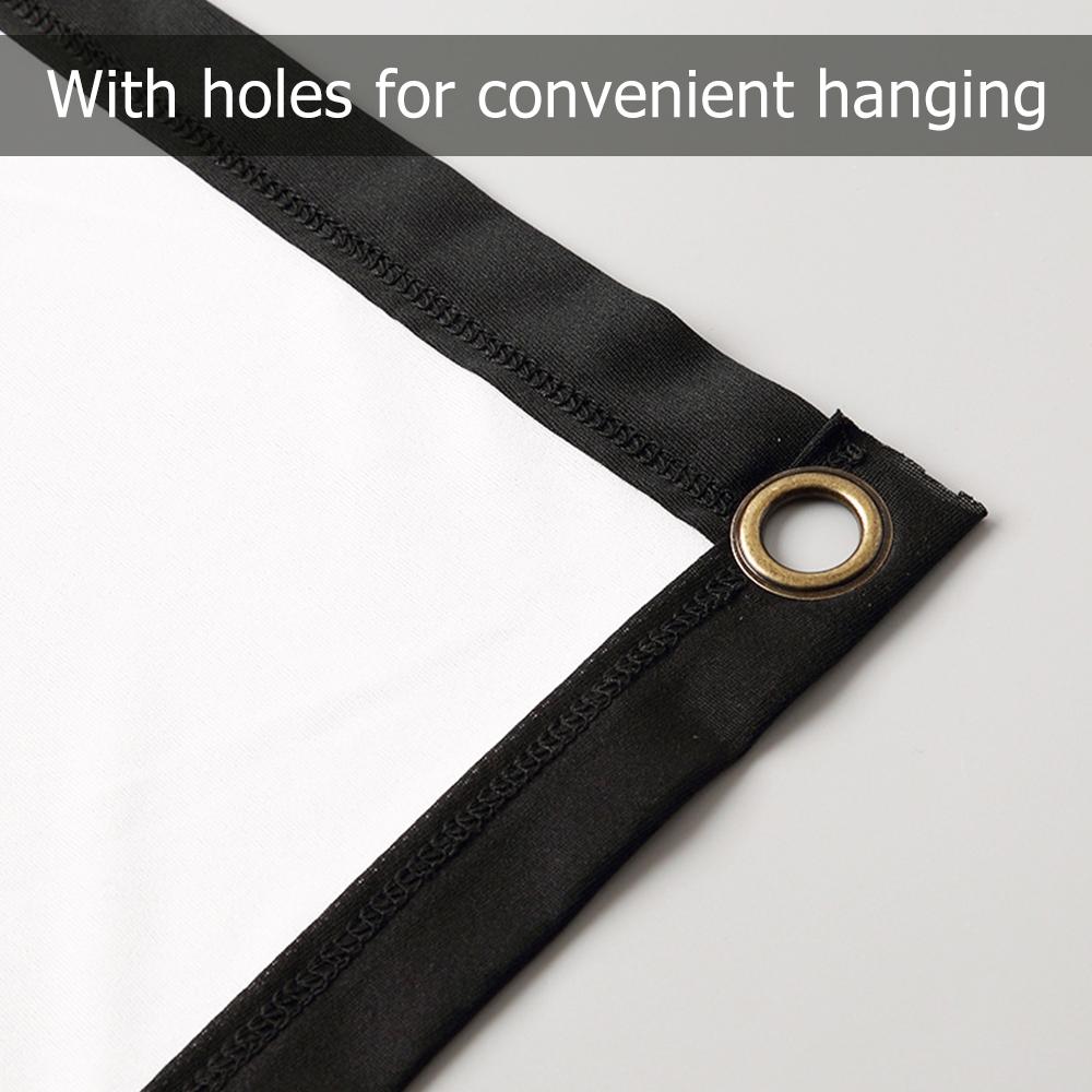 150 Inch Projector Screen 169 HD Foldable Portable Projection Screen AntiCrease Rear Front Project