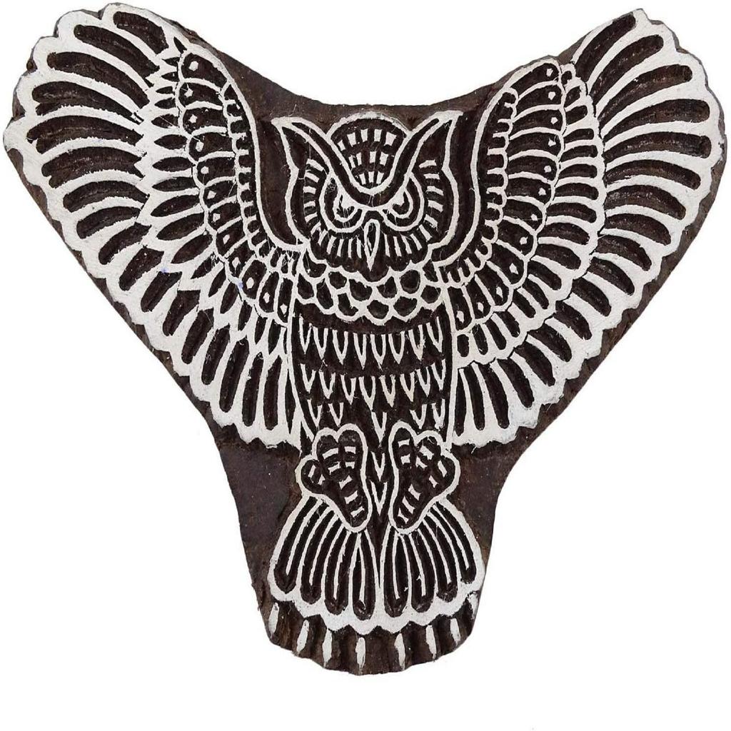 Сова Декоративные Печатные Блоки Штамп Деревянные Ручные Резные Пограничные Штампы