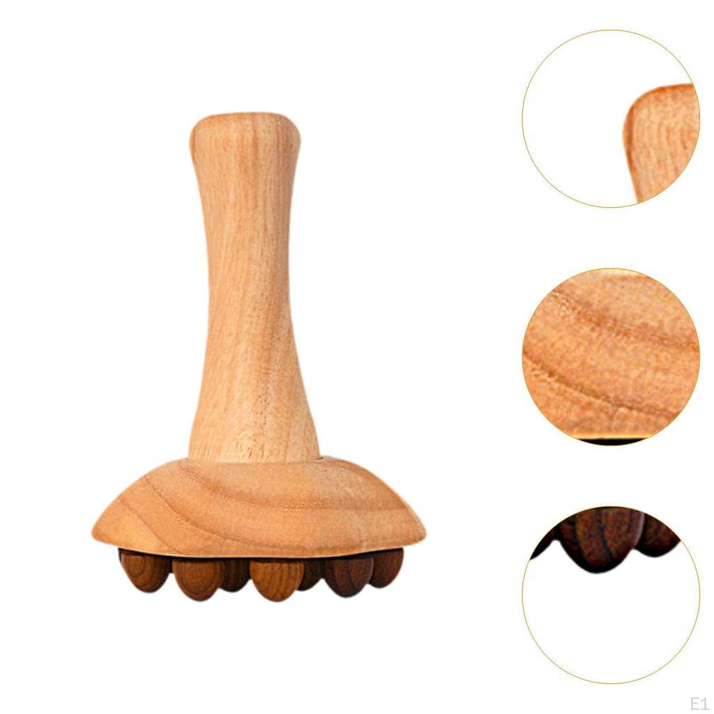 Деревянная массажная щетка Гуаша соскребающая с 16 шариками портативный многофункциональный массажер инструмент