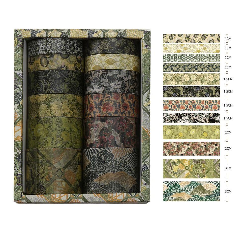 12Rolls DIY Decorative Tape Rolls Scrapbooking Wrapping Washi Tape Washi Tape Set DIY Projects