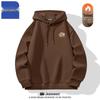 Мужская толстовка с капюшоном Jeanswest, утепленная флисом, американский стиль, тяжелая