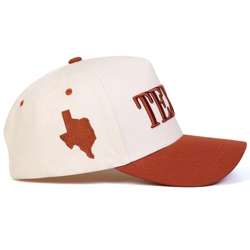 Мужская бейсболка с пятью панелями, пэчворк с вышивкой надписи TEXAS, уличная регулируемая солнцезащитная кепка для отдыха, весна-осень, для путешествий, туризма, пляжного отдыха