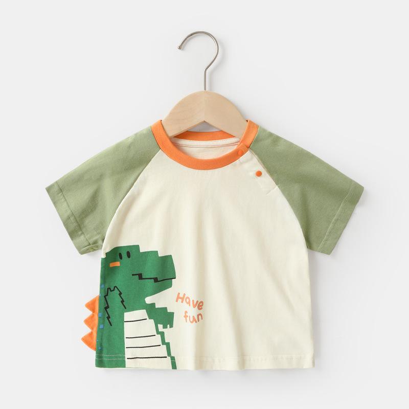 Baby Clothes Casual Short-sleeved T-shirts Summer Clothes Boys Girls Baby Children Children Summer Half-sleeved Tops